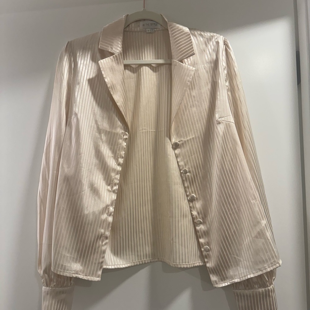 Topshop Cream Blouse